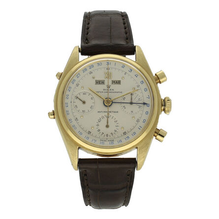 Rolex, ‘18ct yellow gold chronograph, so called 'Jean Claude Killy' wristwatch Ref: 4767’, ca. 1947