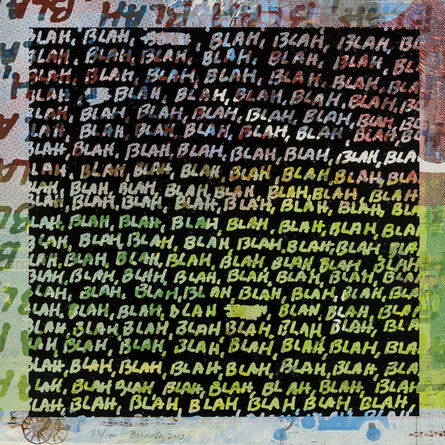 Mel Bochner, ‘Blah, Blah, Blah + Background Noise’, 2013
