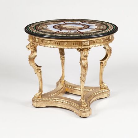 Cesare Roccheggiani, ‘Grand Tour Centre Table with a Monumental Micromosaic Top’, ca. 1875