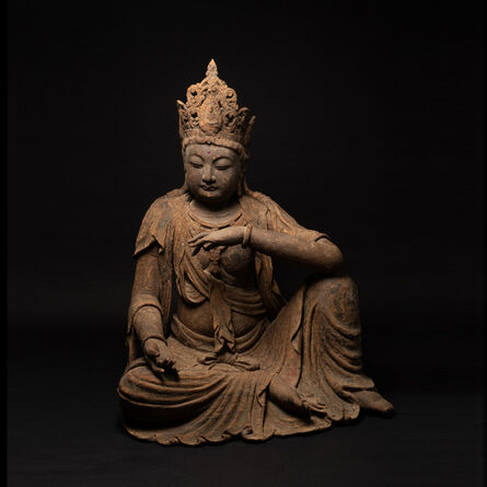 Ming Dynasty, ‘Ming Wooden Seated Guanyin in a Relaxed Position ’, 11th century AD to 17th century AD