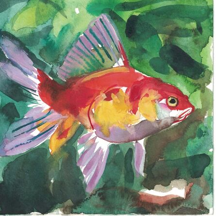 Wendy Klemperer, ‘Tropical Fish Watercolor’, 2020