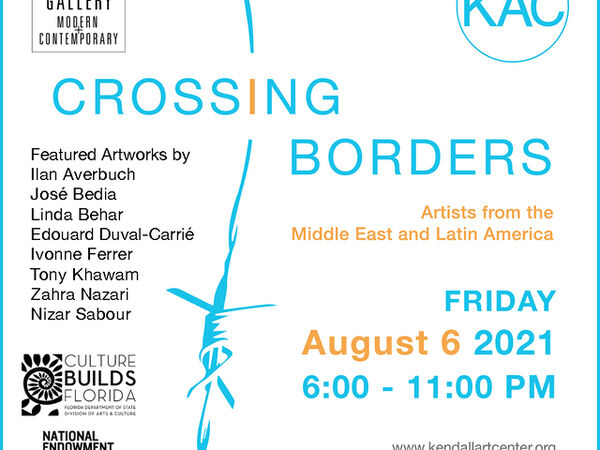 Cover image for Crossing Borders: Artists from the Middle East and Latin America
