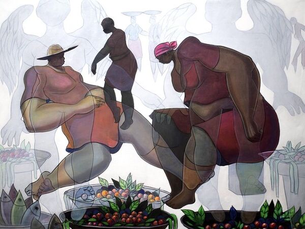 Cover image for 'Observing The Inner Man' - Contemporary Painting from the Studio of Tayo Olayode