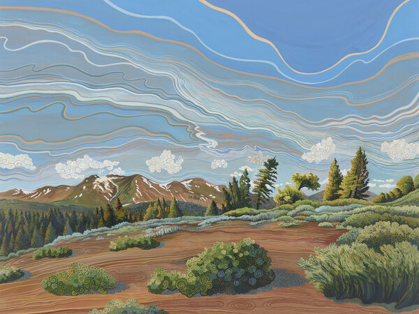 Cover image for Verdant Dreams: Landscape Paintings of the American West