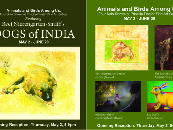 Cover image for Animals and Birds Among Us: Four Solo Shows at Priscilla Fowler Fine Art Gallery