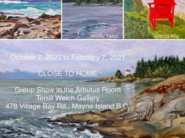 Cover image for CLOSE TO HOME - Arbutus Room Group Show