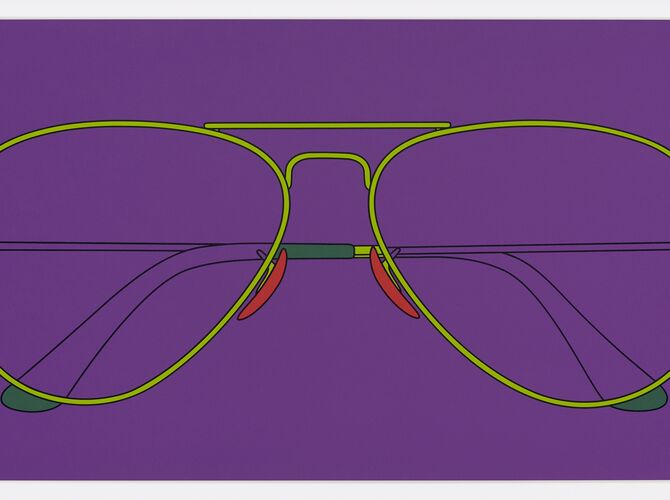 Glasses by Michael Craig-Martin
