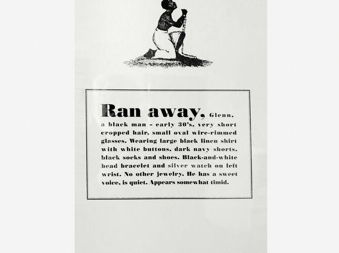 Runaways by Glenn Ligon