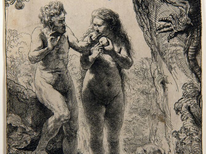 Adam and Eve by Rembrandt van Rijn