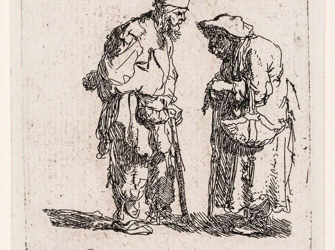 Beggars by Rembrandt van Rijn