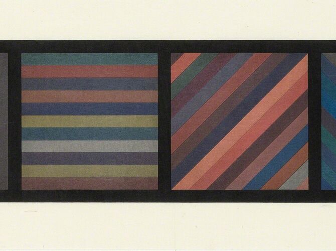 Lines in Four Directions by Sol LeWitt