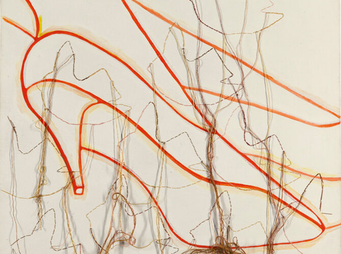 Embroidery by Ghada Amer
