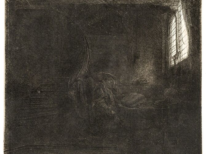 St. Jerome by Rembrandt van Rijn