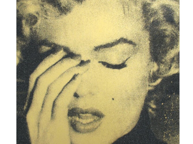 Marilyn Crying by Russell Young