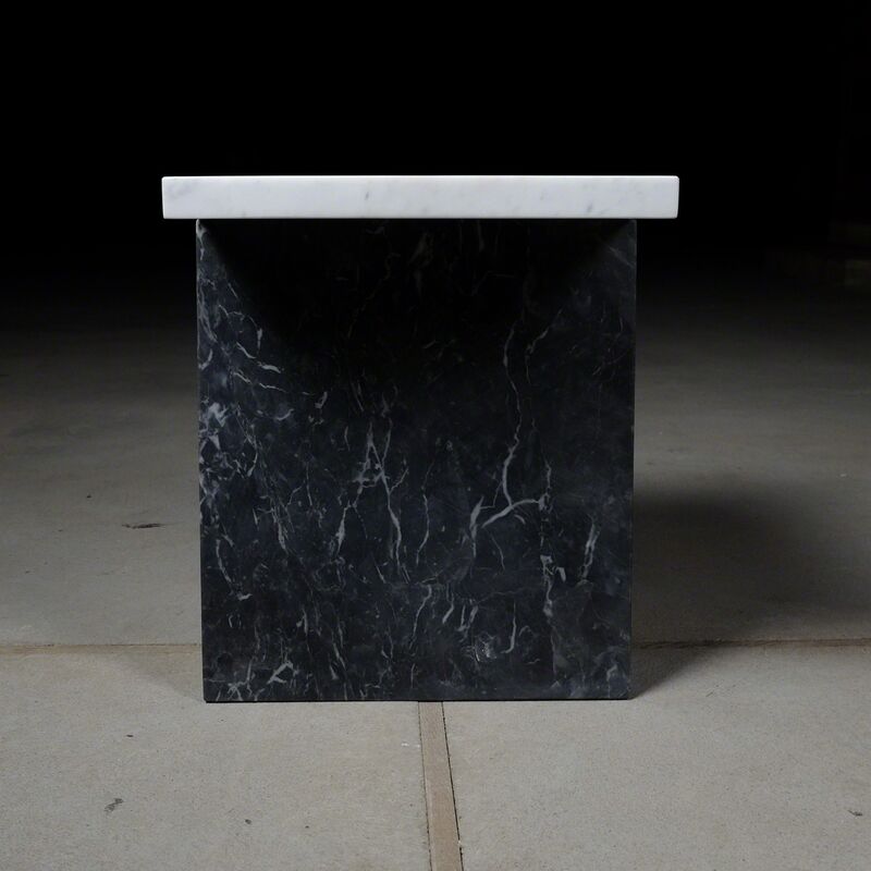 Nina Cho, ‘Coulee Side Table’, 2016, Bardiglio nuvolato, Bianco Carrara Marble, Matter of Stuff