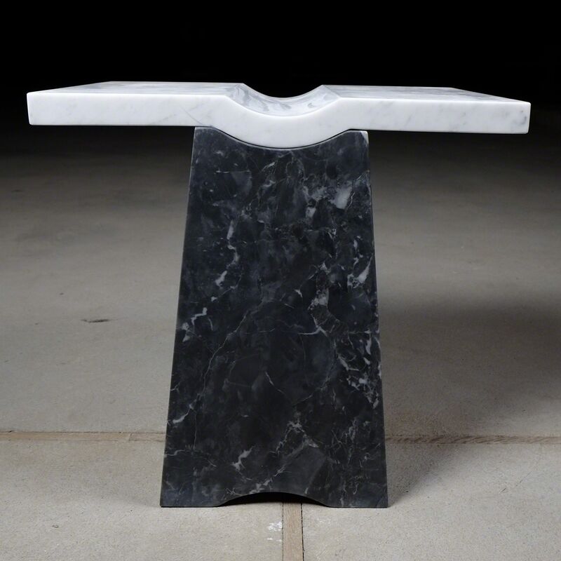Nina Cho, ‘Coulee Side Table’, 2016, Bardiglio nuvolato, Bianco Carrara Marble, Matter of Stuff