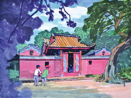Ma Paisui 馬白水, ‘Wufei Temple in Tainan’, 1995