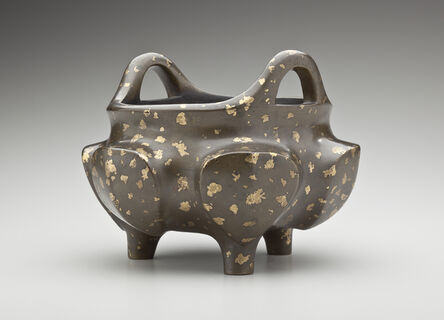 ‘Archaistic Censer with Splash Gilt; China’, 1127-1279