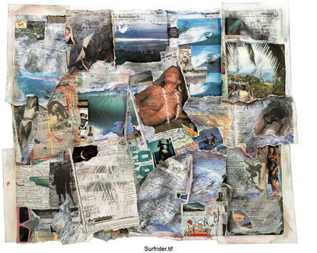 Tony Caramanico, ‘Surfrider (Unique Collage for Surfrider Foundation)’, 2005