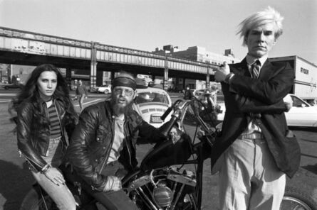 Christopher Makos, ‘Andy with bikers’, 1981