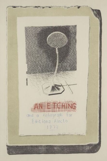 David Hockney, ‘An Etching and a Lithograph for Editions Alecto’, 1973