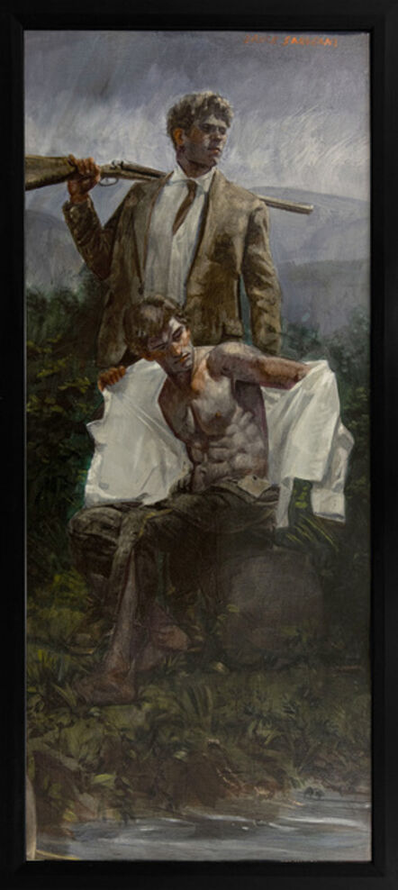 Mark Beard, ‘[Bruce Sargeant (1898-1938)] Hunter and Man Undressing’, n.d.
