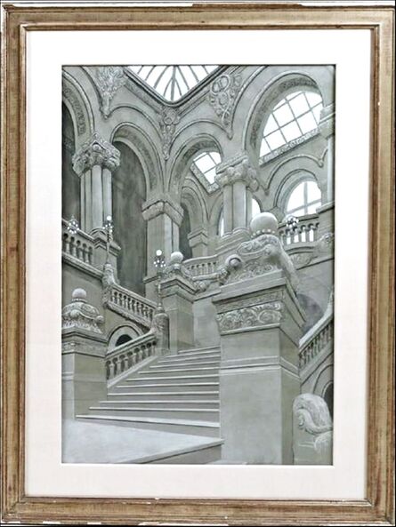 Richard Haas, ‘Great Western Staircase, New York State Capitol Building, Albany (from Readers Digest Association Collection) ’, 1980