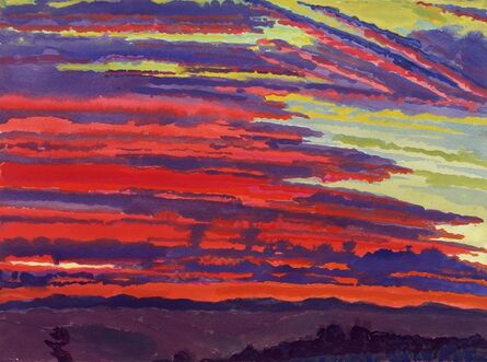 Graham Nickson, ‘Sarageto Dawn: Red Sky, Last Day No. 8’, 2007