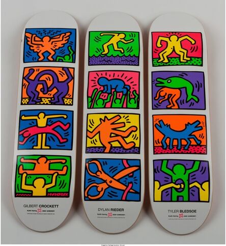 Keith Haring, ‘Skate Deck (set of three)’, 2012