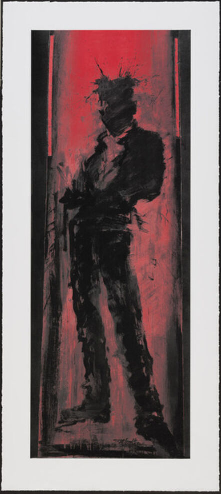Richard Hambleton, ‘Standing Shadowman Red’, 2021