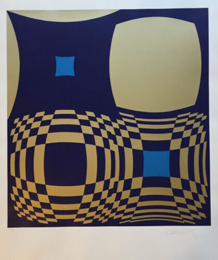 Victor Vasarely, ‘Hommage a Bartók’, 1981