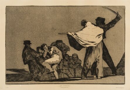 Francisco de Goya, ‘Dos a Uno, meten la Paja en el Culo (Que Guerrero!), from 'Los Proverbios'’, circa 1824