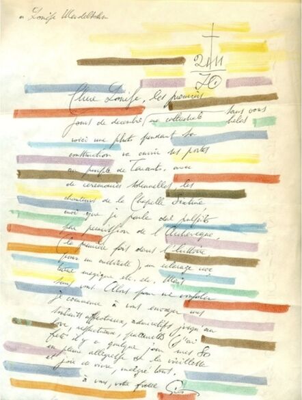 Gio Ponti, ‘Handwritten letter’, 1970