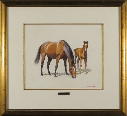 Alister Simpson, ‘A Bay Mare and Foal’