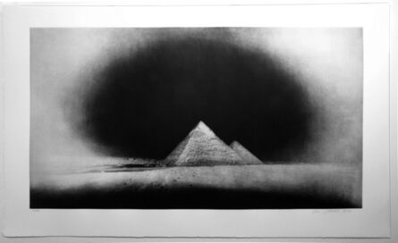 Vera Lutter, ‘Chephren and Cheops Pyramids, Giza: January 28,2010’, 2011