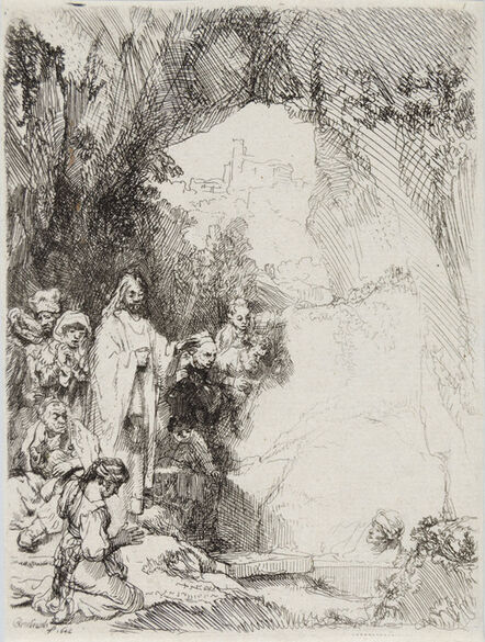 Rembrandt van Rijn, ‘The Raising of Lazarus, Small Plate’, 1642