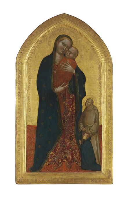 Jacopo di Cione, ‘The Madonna and Child with a Franciscan Saint commending a male donor’