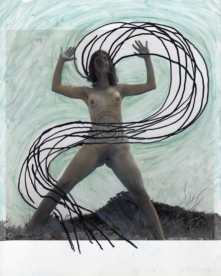 Mary Beth Edelson, ‘Woman Rising with Energy Streaming (Woman Rising series)’, 1973