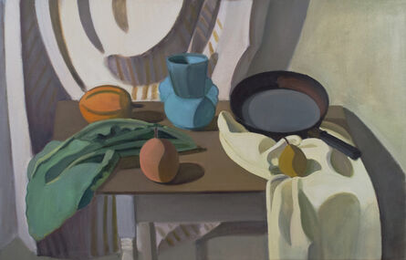 Lynn Kotula, ‘Blue Vase and Collard Greens’, 1997