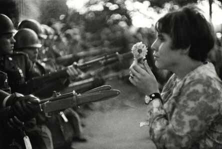 Marc Riboud, ‘Peace March, Washington, D.C.’, 1967-printed later