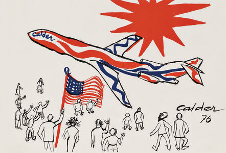 Alexander Calder, ‘Flying Colors of the United States /The Bicentennial Plane’, 1976