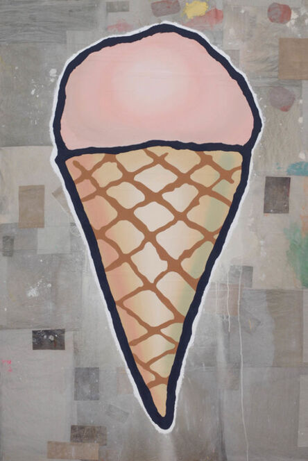 Donald Baechler, ‘Pink Cone’, 2014