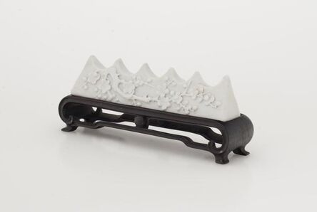 ‘Brush Rest with Stand From "Treasures of A Scholar's Studio"’, 19th century