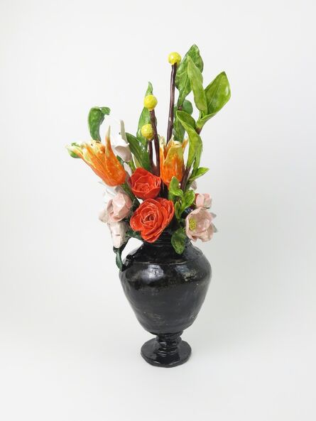 Rose Eken, ‘Flower Arrangement In Black Vase’