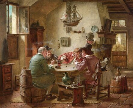 Fritz Wagner, ‘Playing Dice’, 20th century