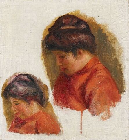 Pierre-Auguste Renoir, ‘Double étude pour le tableau : Gabrielle en rouge’, ca. 1903-1905