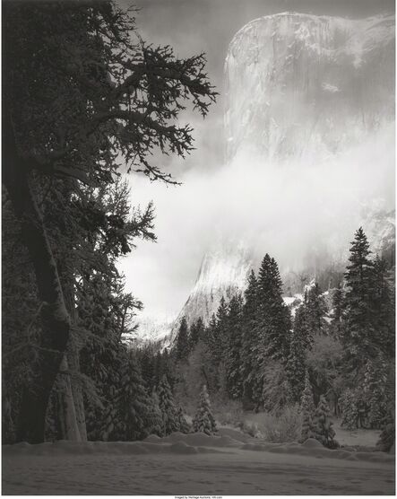 Ansel Adams, ‘El Capitan, Sunrise, Winter, Yosemite National Park, California’, 1968