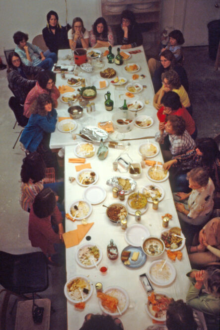 Judy Chicago, ‘Thursday Night Potluck with “The Dinner Party” Workers’, 1978