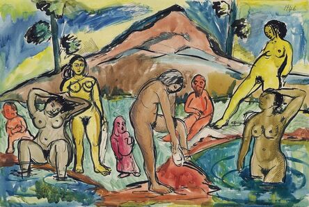 Francis Newton Souza, ‘Untitled (Bathers)’, 1946