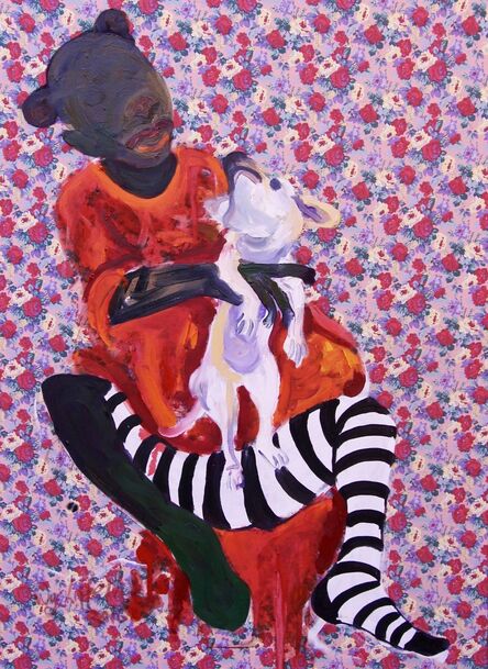 Wycliffe Mundopa, ‘Girl with a Dog’, 2016